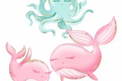 Sea animals clipart Product Image 8