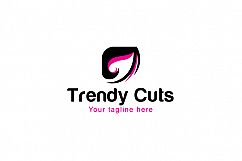 Trendy Cuts - Hair Saloon Stock Logo Template Product Image 1