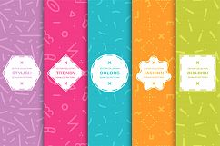 Memphis seamless vector patterns Product Image 1