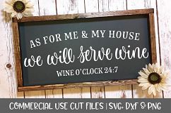 As For Me And My House-Digital Cutting File - SVG, DXF, PNG Product Image 1