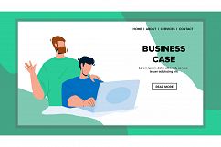 Business Case Make Businesspeople Together Vector Product Image 1