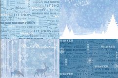 16 Winter Wonderland: Digital Paper Pack Product Image 2