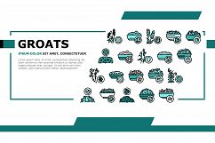 Groats Natural Food Landing Header Vector Product Image 1