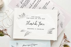 Watercolor Sprigs Wedding Invitation Suite Product Image 4