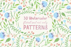 Floral watercolor patterns Product Image 1