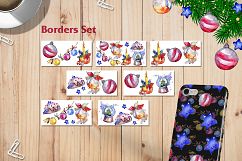 Christmas balls toy PNG watercolor set Product Image 5