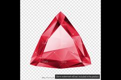 100 Realistic Trillion Diamond Clip Arts, Wedding Diamond Product Image 3