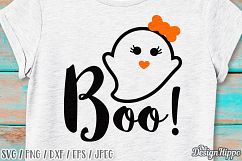 Boo SVG, Bow SVG, Halloween SVG, Ghost SVG, Ghouls SVG, PNG Product Image 2