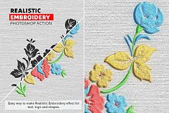Embroidery Photoshop Action Product Image 5