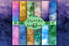 Digital Ink Backgrounds - 12 Image Set Product Image 1