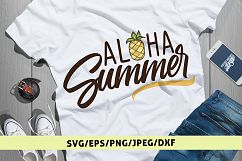 Aloha Summer - Summer SVG EPS DXF PNG Cutting Files Product Image 1