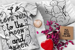 Valentine&#039;s Day | Lettering &amp; Cupid Product Image 2