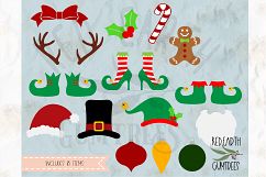 Christmas bundle, reindeer, bow in SVG,DXF,PNG, EPS format Product Image 1