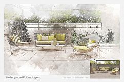 Architecture Sketch Photoshop Action Product Image 17