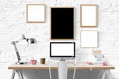 computer mockup &amp; desk mockup bundle Product Image 7