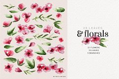 Modern Rose watercolor flower clipart Product Image 5