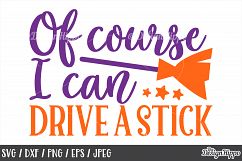 I can drive a stick, SVG, Halloween, Sayings, Witch SVG, PNG Product Image 1