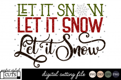 Christmas SVG - Let It Snow SVG File Product Image 1