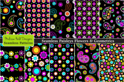 Seamless Paisleys &amp; Flowers Product Image 1