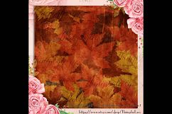 18 Autumn Leaves Digital Papers, thanksgiving fall wedding Product Image 2