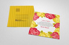 Floral Wedding Invitation Postcard Product Image 1