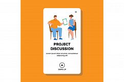Project Discussion Business Occupation Vector Product Image 1