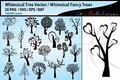 whimsical tree SVG / whimsical tree silhouettes svg bundle Product Image 1