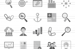 158 Shopping &amp; E-Commerce Flat Greyscale Icons Product Image 2