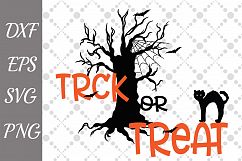 Trick or Treat Svg, HALLOWEEN SVG, Halloween Cat Svg Product Image 1