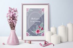 Watercolor floral marsala Product Image 8