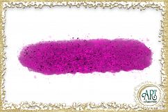 Brush Strokes in Purple Glitter - Digital Clipart 24 of beautiful PNG files Product Image 7