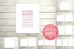 canvas mockup, Scandinavian mockup, canvas 8x10 Product Image 1