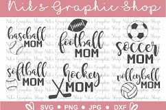 Sports Mom SVG Bundle, Soccer Mom svg, Baseball Mom, Bundle Product Image 1