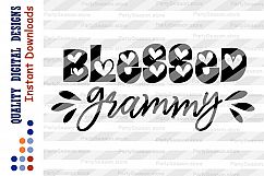 Blessed Grammy SVG Blessed Grandma Svg Womens T shirts Svg Product Image 2
