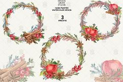 Watercolor Apple Cinnamon design Product Image 4