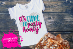 It's Time to Party Hearty - Big HeartSVG Product Image 1