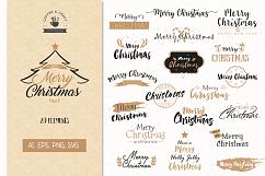 Merry Christmas Text SVGs Product Image 1