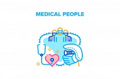 Medical People Vector Concept Color Illustration Product Image 1