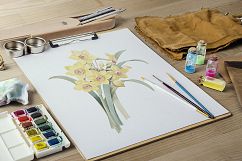 Florals - Vintage Yellow Daffodil Product Image 4