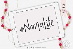 Nanalife SVG DXF EPS PNG, Hashtag Product Image 1