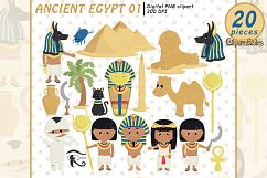 Ancient Egypt clipart, Travel clip art, Ancient civilization Product Image 1