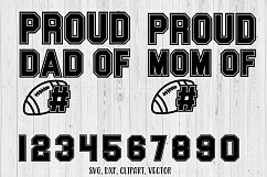 Football Mom svg Football dad svg Proud mom dad Svg dxf Product Image 2