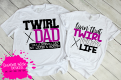 Twirl Mom SVG - Twirl Dad SVG Bundle Product Image 1