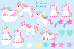 Unicorn clipart, Unicorn graphics &amp; Illustrations, Unicorns Product Image 3