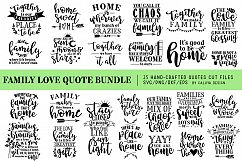 Family Love Quote SVG Cut Files Bundle Product Image 1