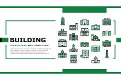 Building Architecture Landing Header Vector Product Image 1