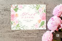 Blush cream. Floral watercolor clip art. Product Image 14