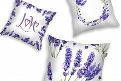 Lavender PNG flowers in watercolor Product Image 3