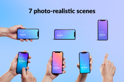 Isolated iPhone X Mock-up Product Image 6