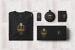  Set of gold and silver crown icons.  Product Image 4